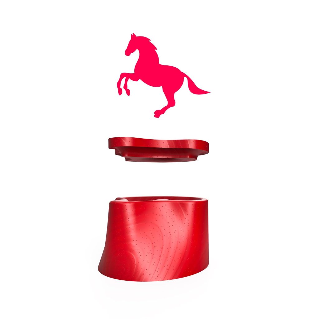 Teardrop Hat Block with Pusher – 61cm – 3D Print STL File